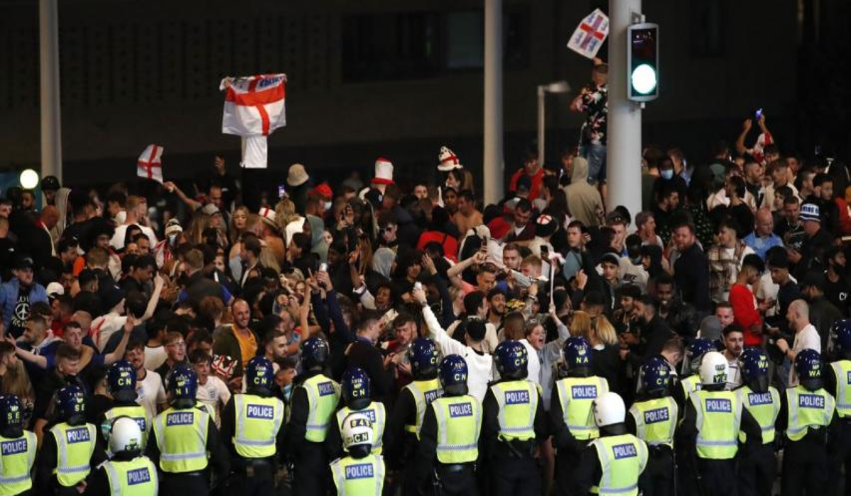 London police arrest 45 around Euro 2020 final	